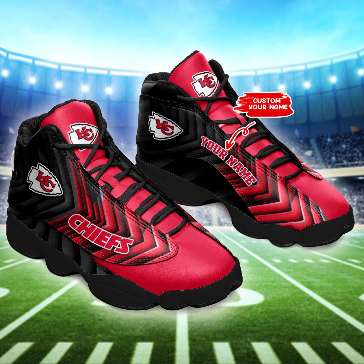 kansas city chiefs personalized ajd13 sneakers bg179 vqhj5