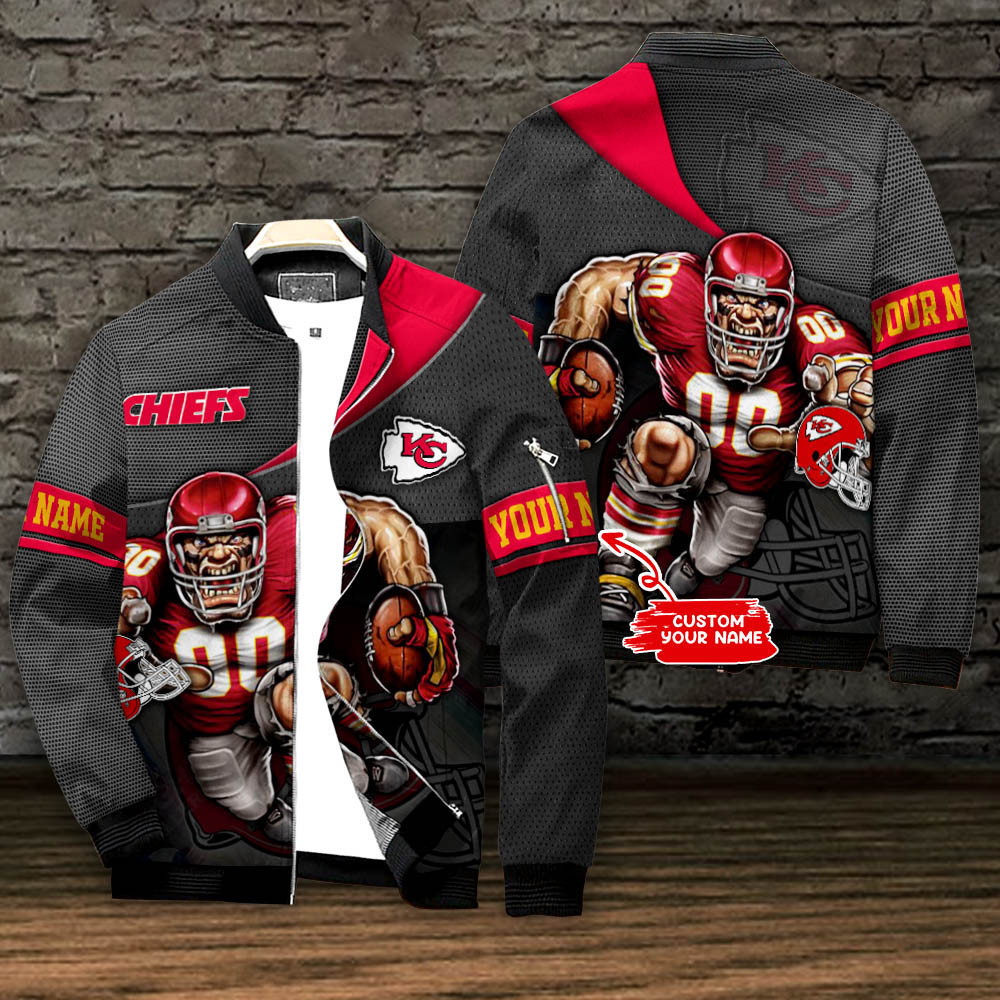 kansas city chiefs personalized bomber jacket bg600 lfdqb