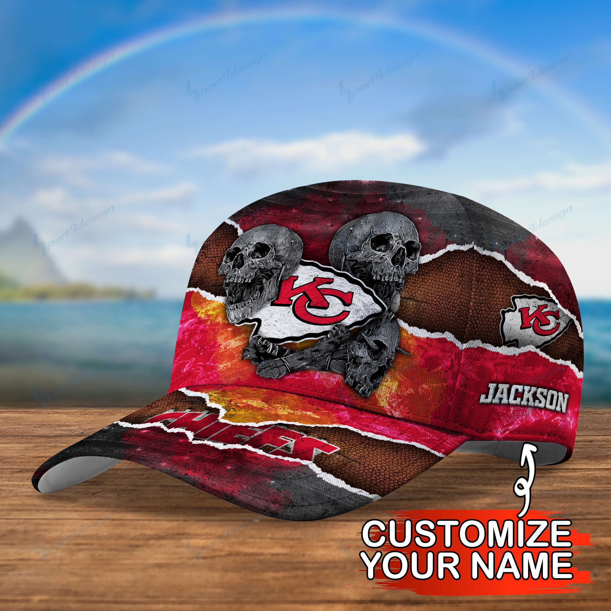 kansas city chiefs personalized classic cap bg672 zb42a