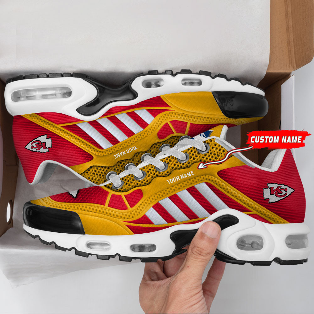 kansas city chiefs personalized plus t n youth sneakers bg150 n54u3