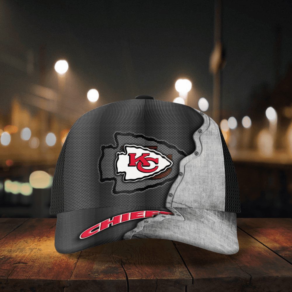 kansas city chiefs specialized metal texture baseball baseball classic cap men hat 2