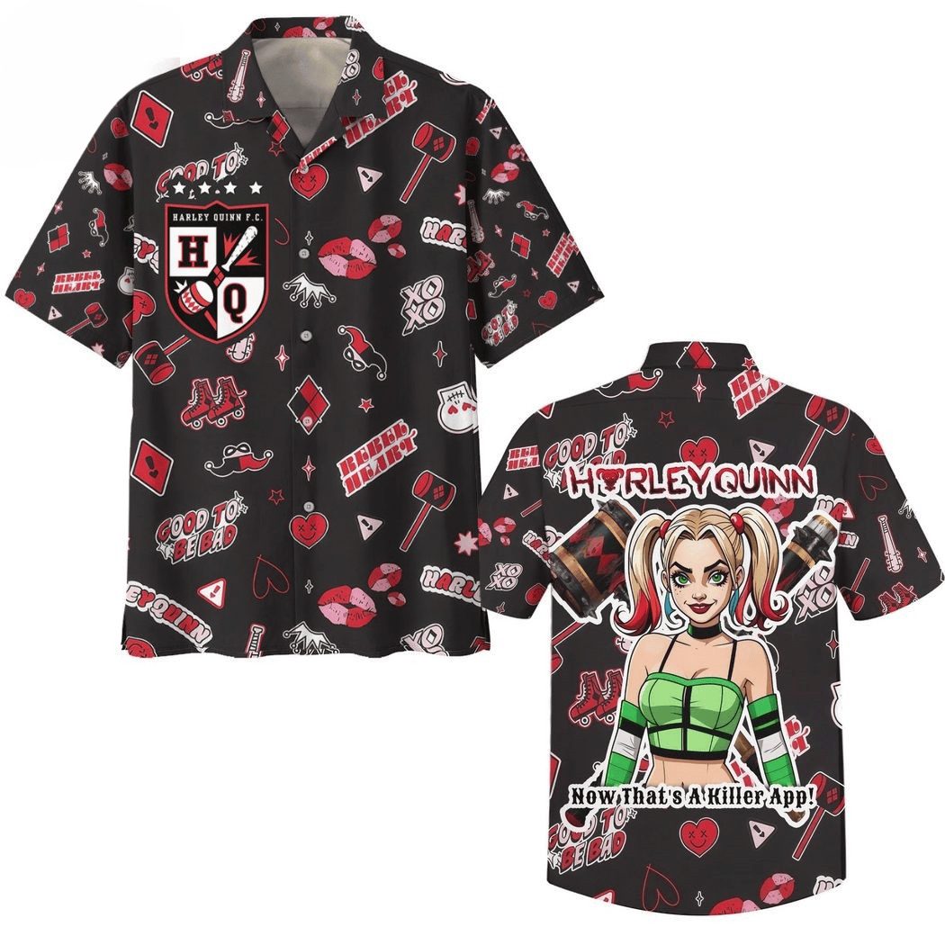 killer harley quin charming design hawaii shirt 8nxev