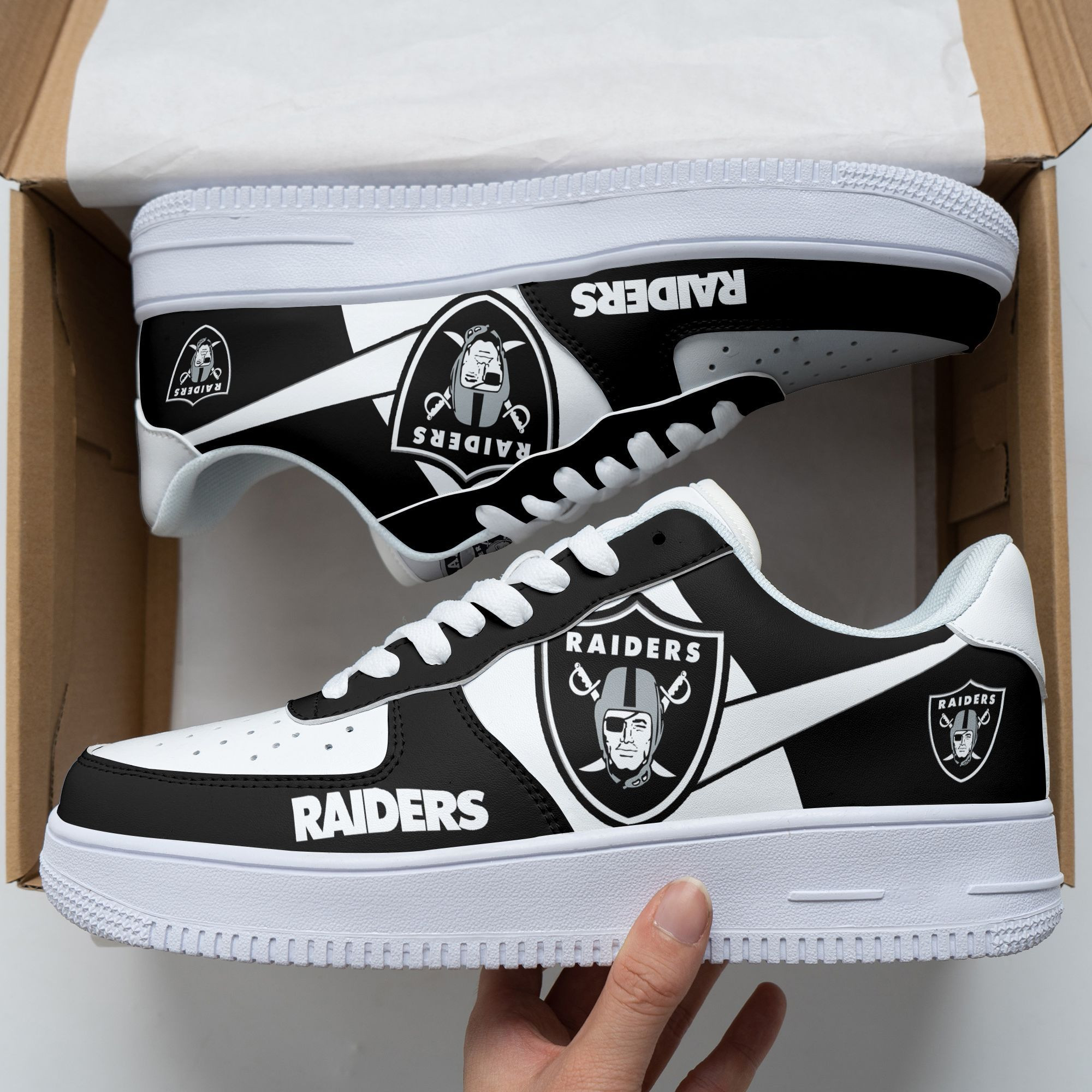 las vegas raiders af1 sneakers 123 bs1og