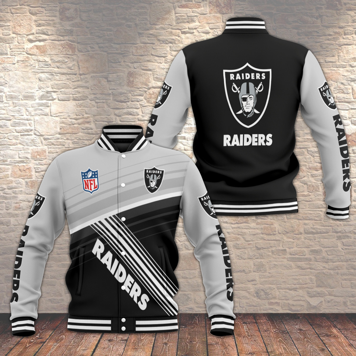 las vegas raiders baseball jacket 09 qjbzz