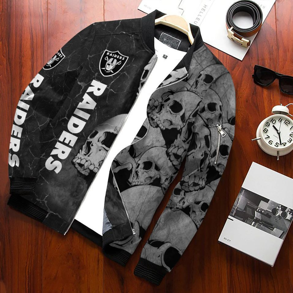 las vegas raiders bomber jacket 202 bkapr