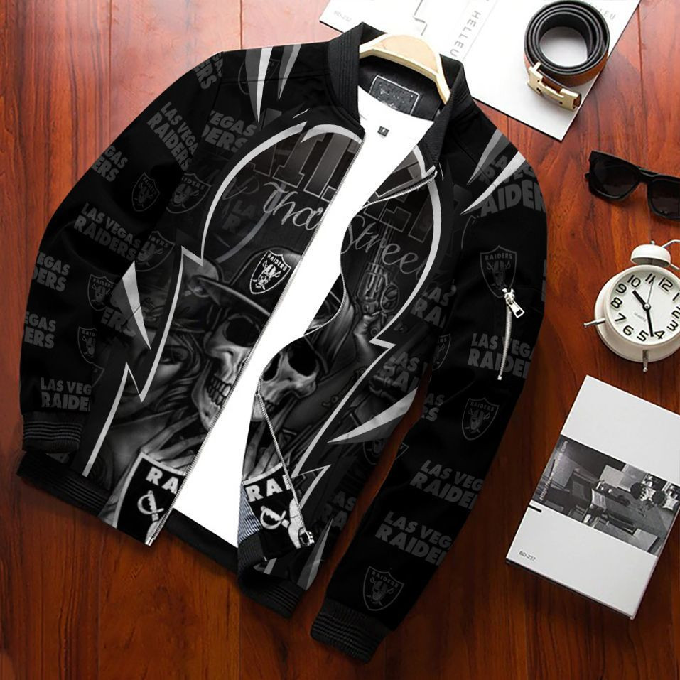 las vegas raiders bomber jacket 286 d58tv