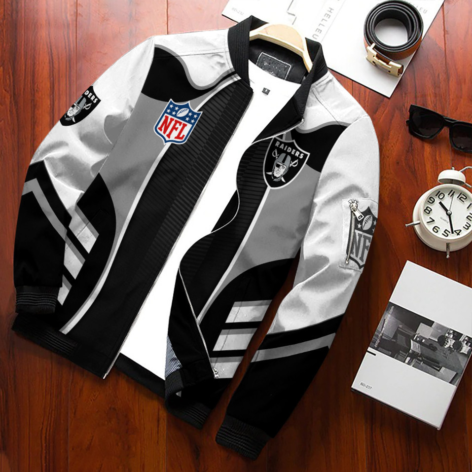 las vegas raiders bomber jacket 729 yyf0p