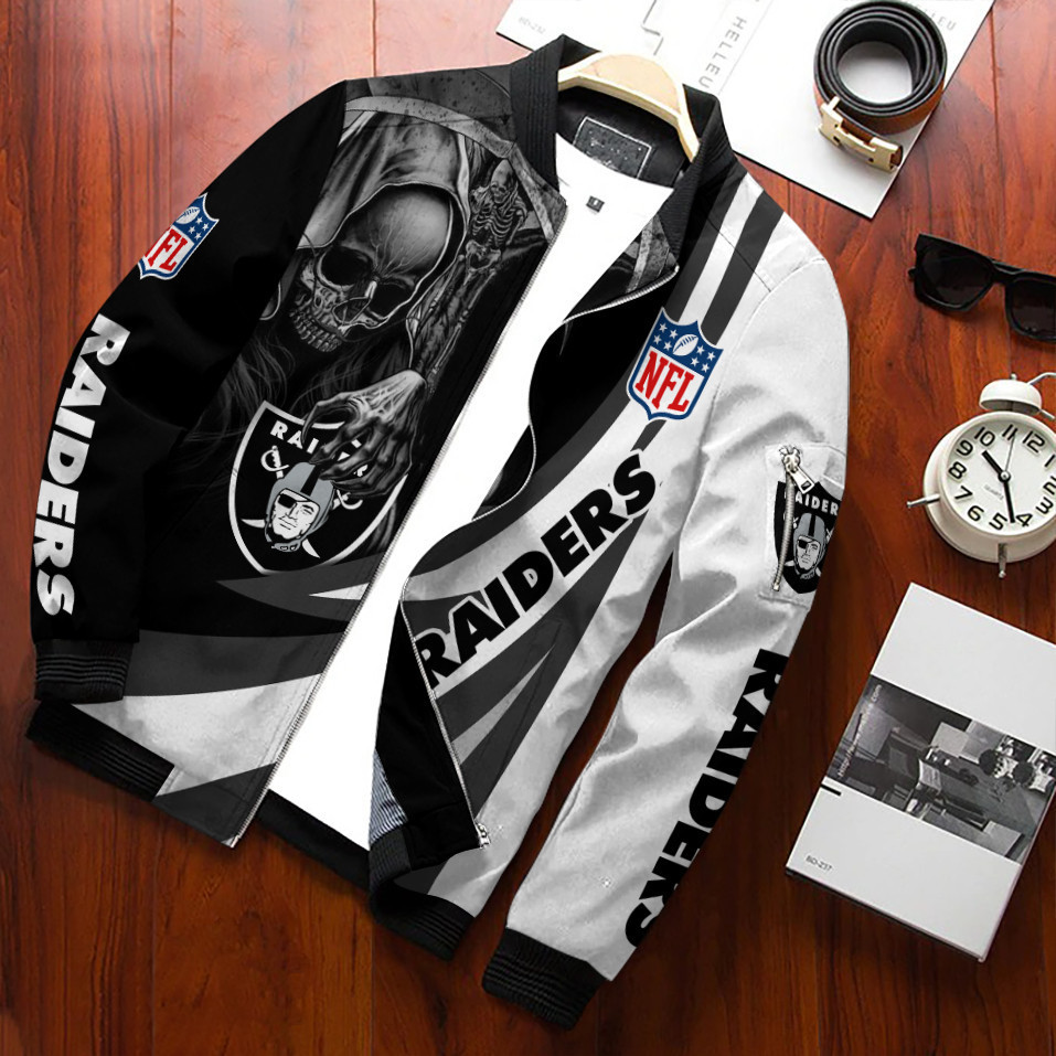 las vegas raiders bomber jacket 786 vpjz6