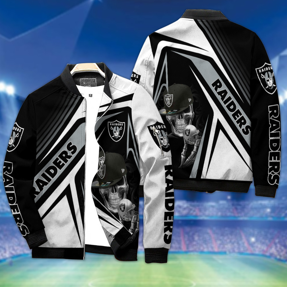 las vegas raiders bomber jacket bg159 oe55n