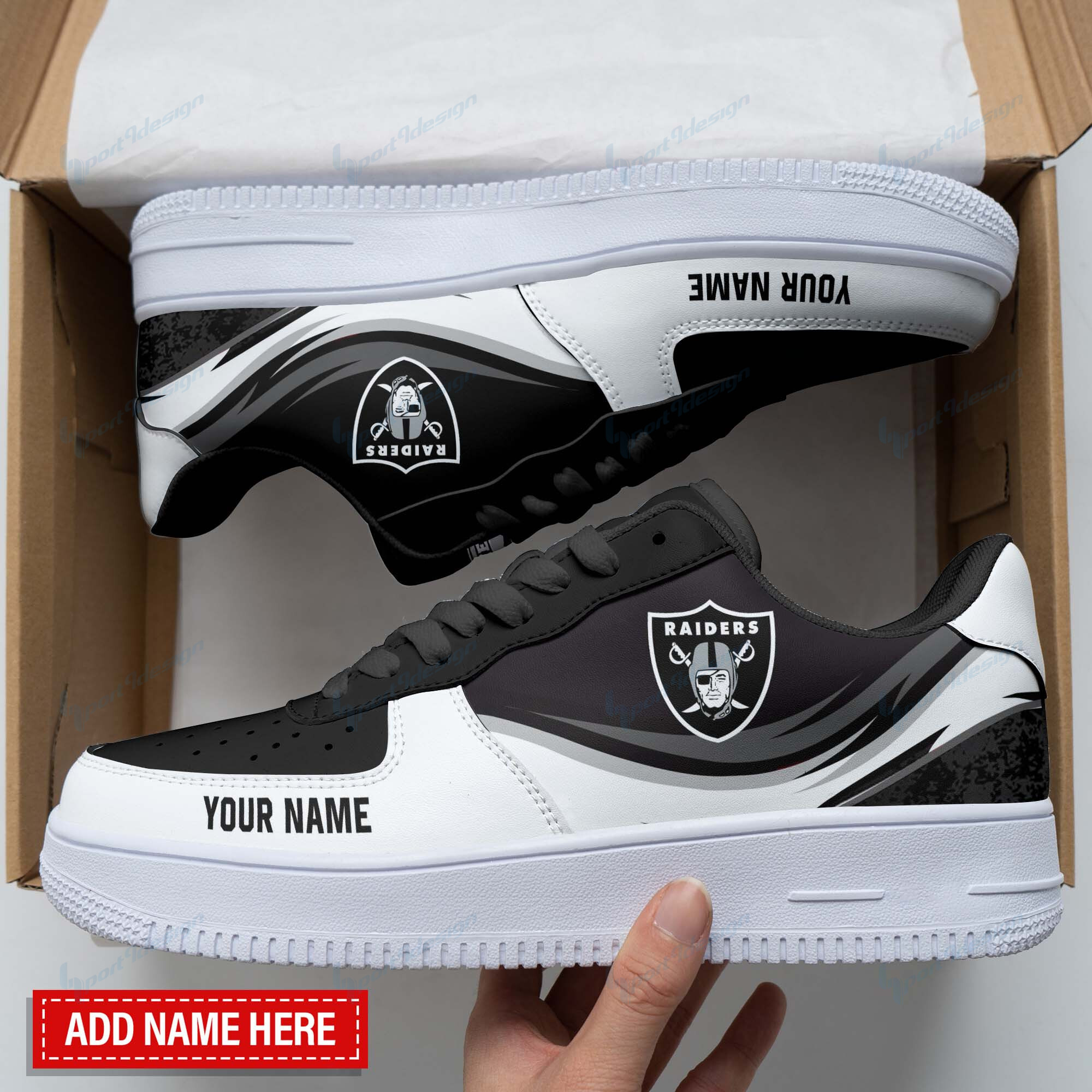 las vegas raiders personalized af1 shoes bg111 slrn3