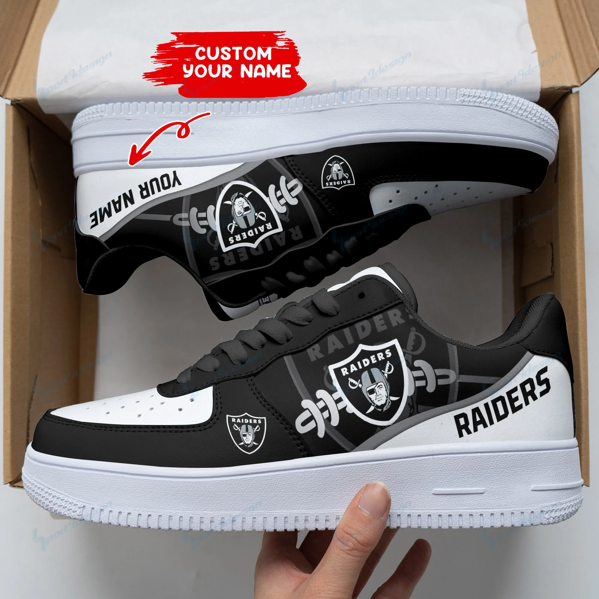 las vegas raiders personalized af1 shoes bg144 now2g