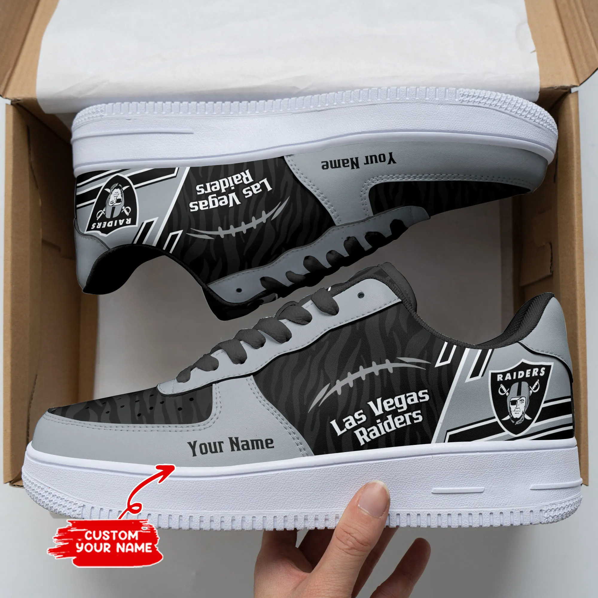las vegas raiders personalized af1 shoes bg268 f5amc