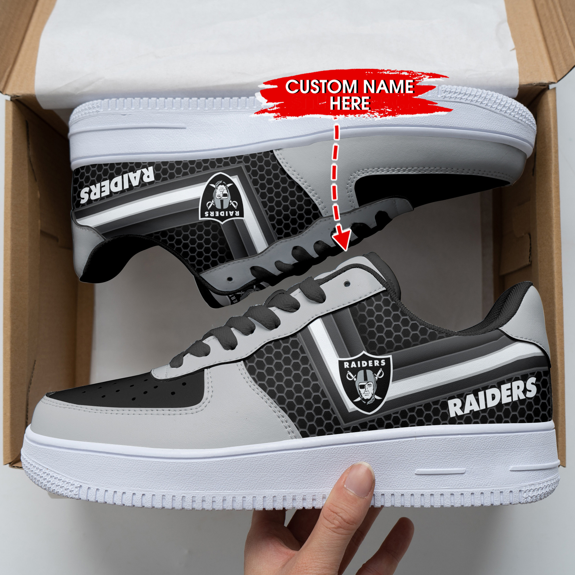 las vegas raiders personalized af1 shoes bg340 mghdm