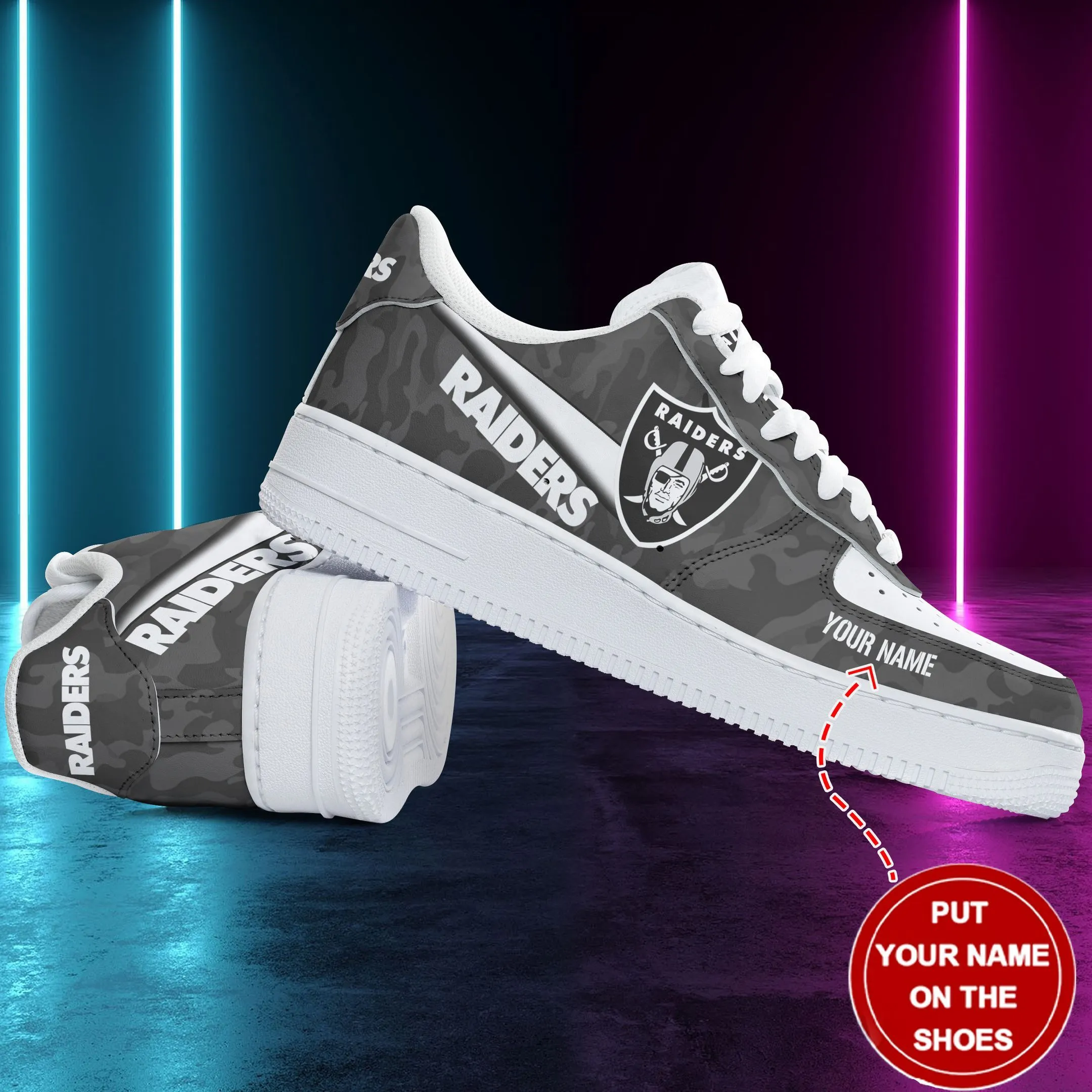 las vegas raiders personalized af1 sneakers 81 neg0a