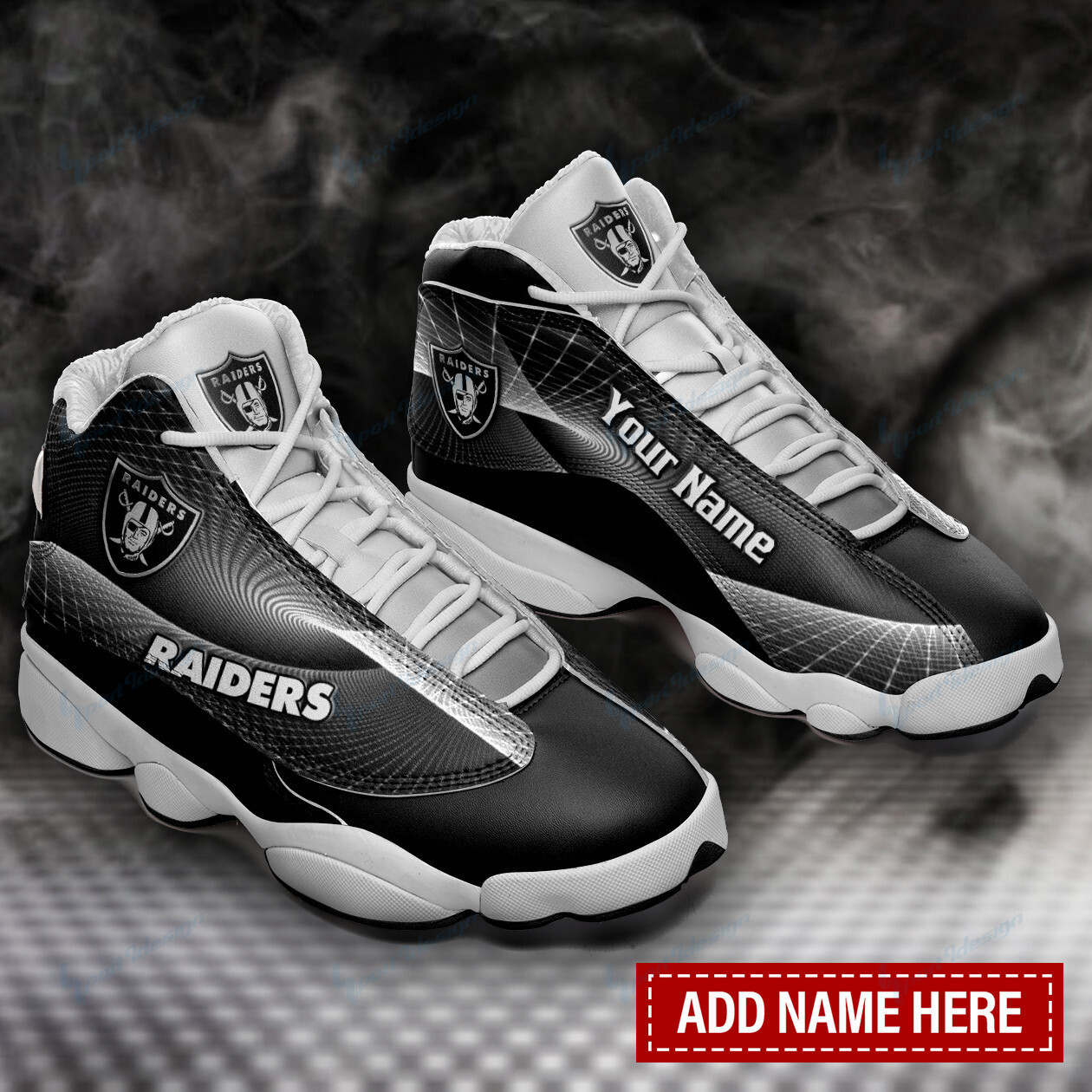 las vegas raiders personalized ajd13 sneakers bg124 xamn0