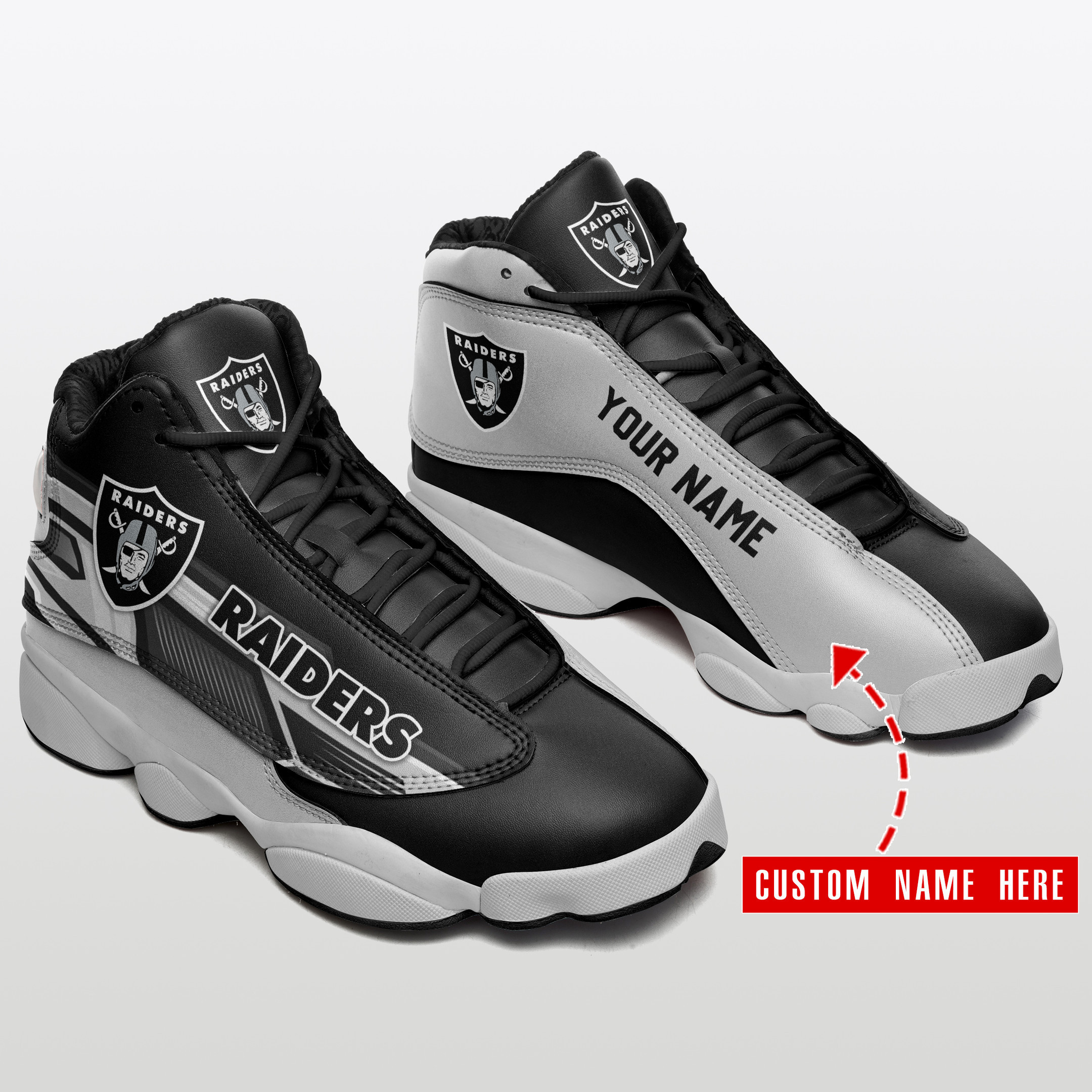 las vegas raiders personalized ajd13 sneakers bg87 cc3f4