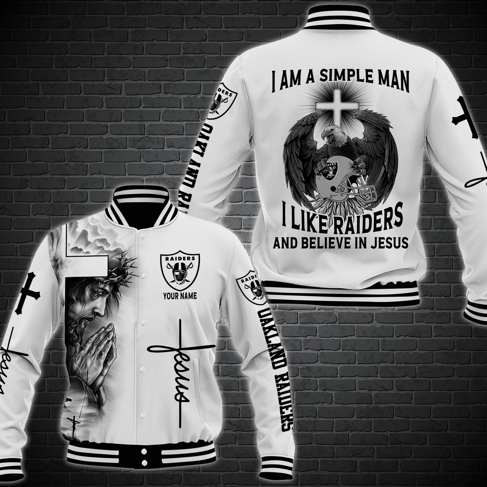 las vegas raiders personalized baseball jacket 52 ybogt