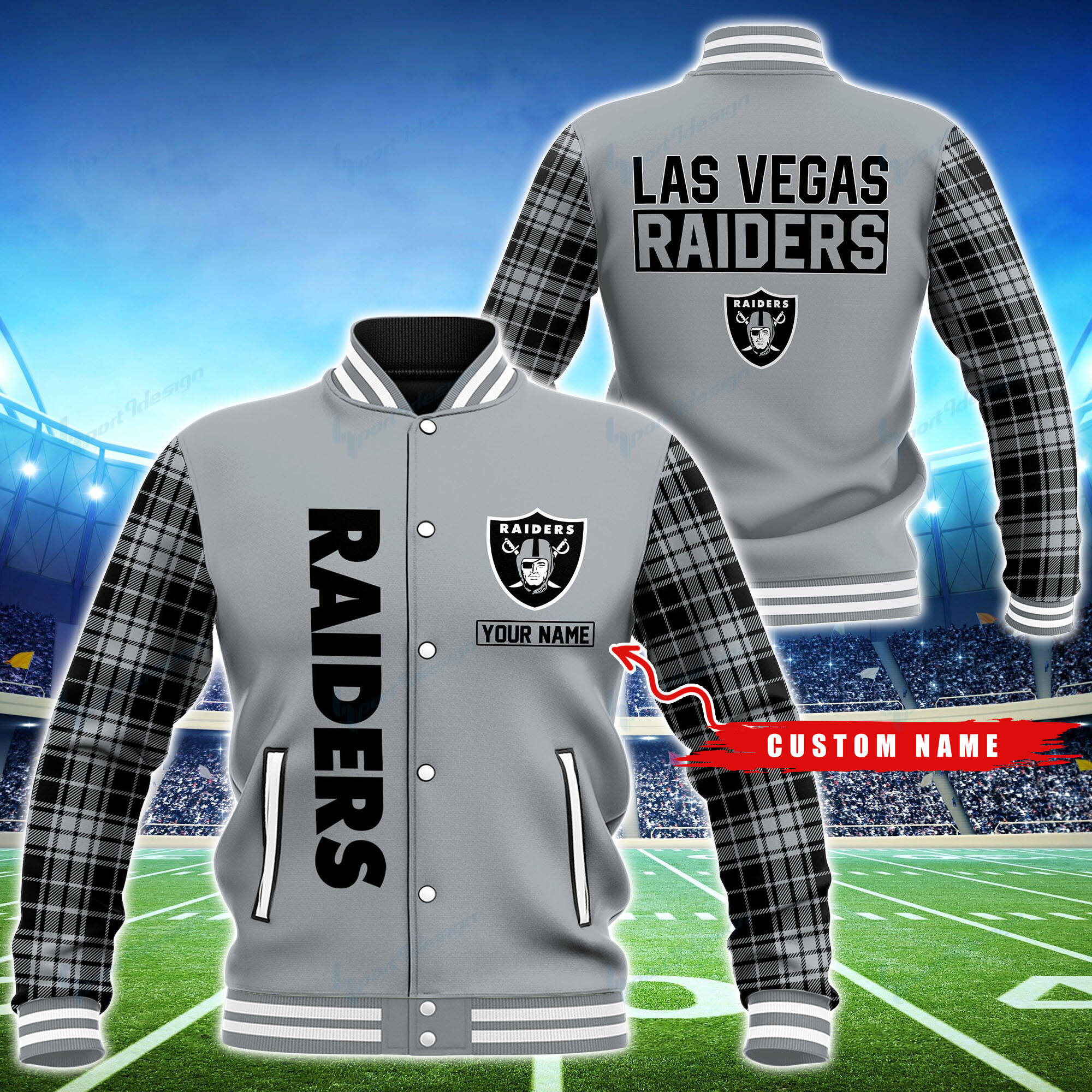 las vegas raiders personalized baseball jacket bg55 5etaq