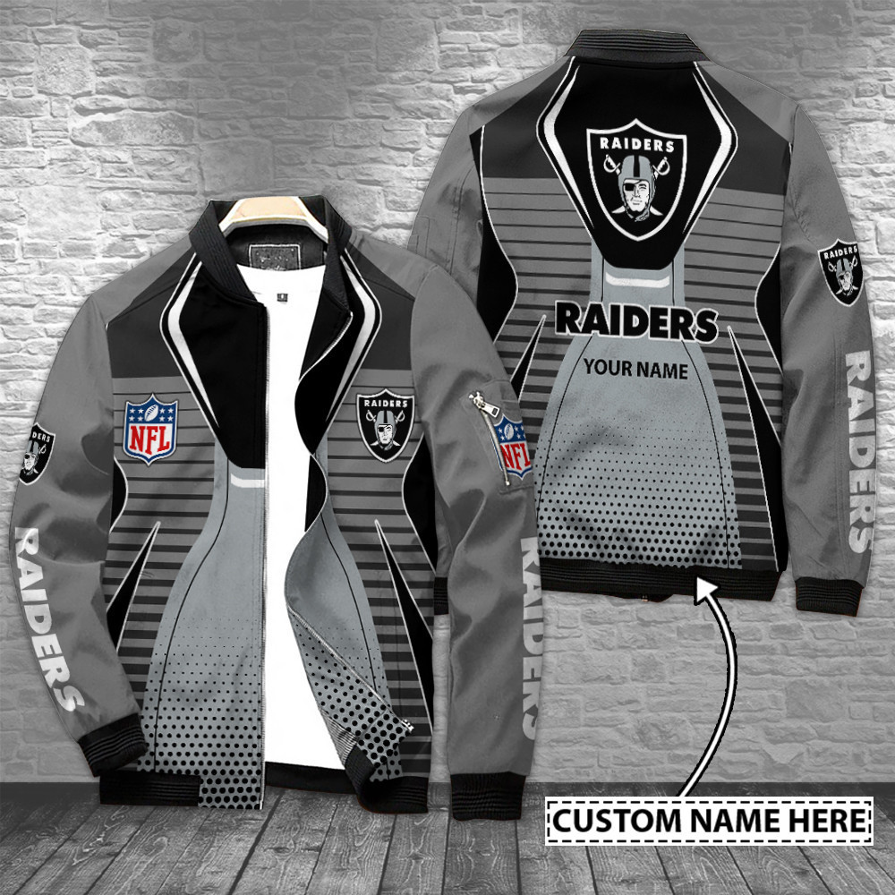 las vegas raiders personalized bomber jacket bg548 rmtg6