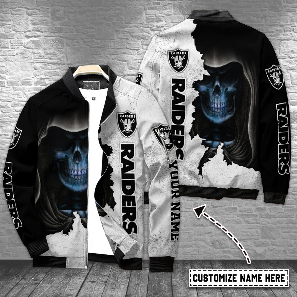 las vegas raiders personalized bomber jacket bg561 i5tdw