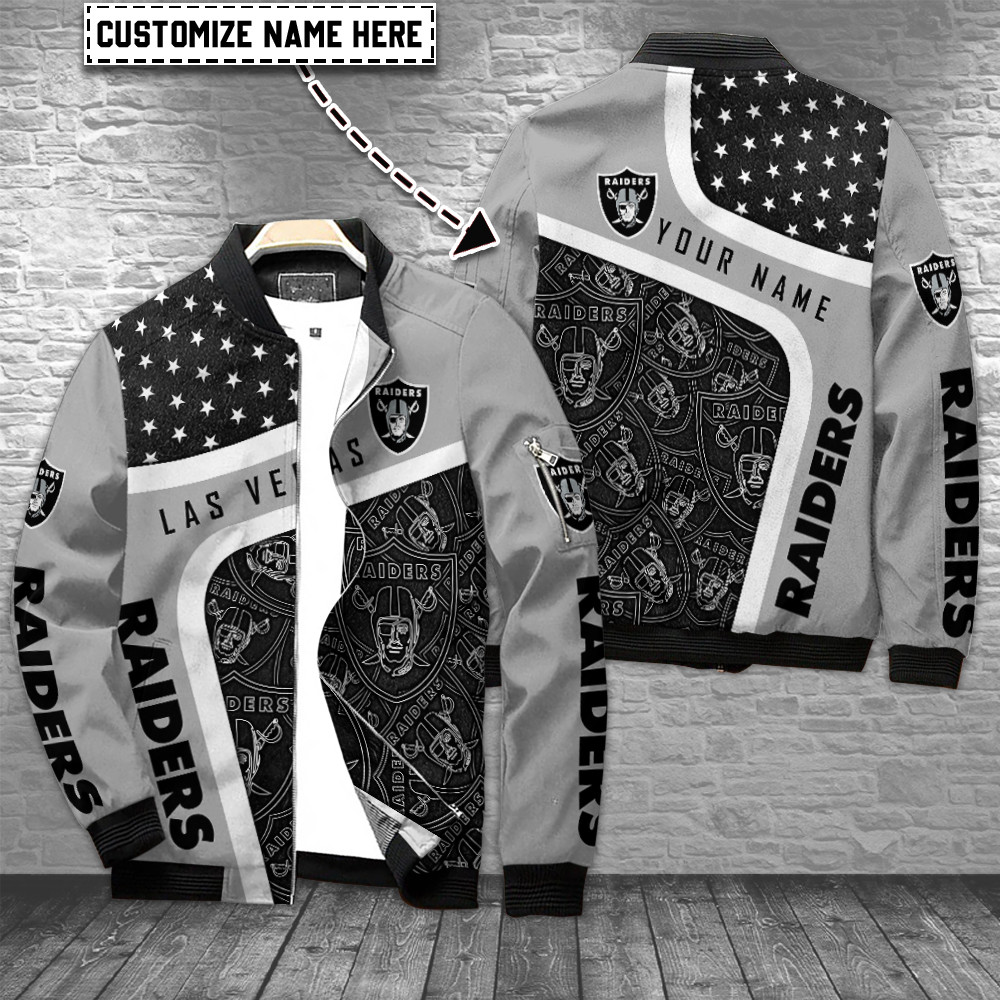 las vegas raiders personalized bomber jacket bg777 gbirc