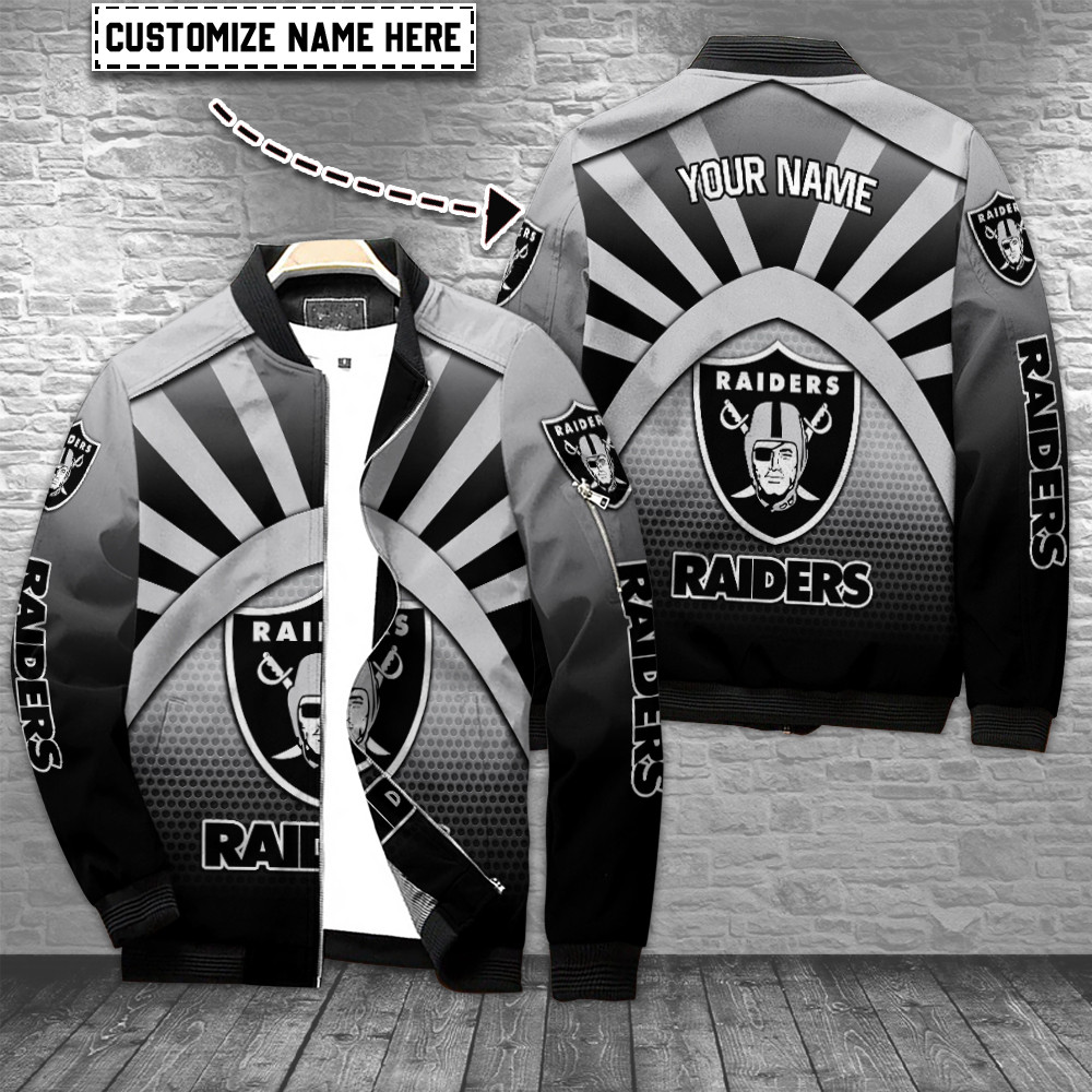 las vegas raiders personalized bomber jacket bg789 zfyga