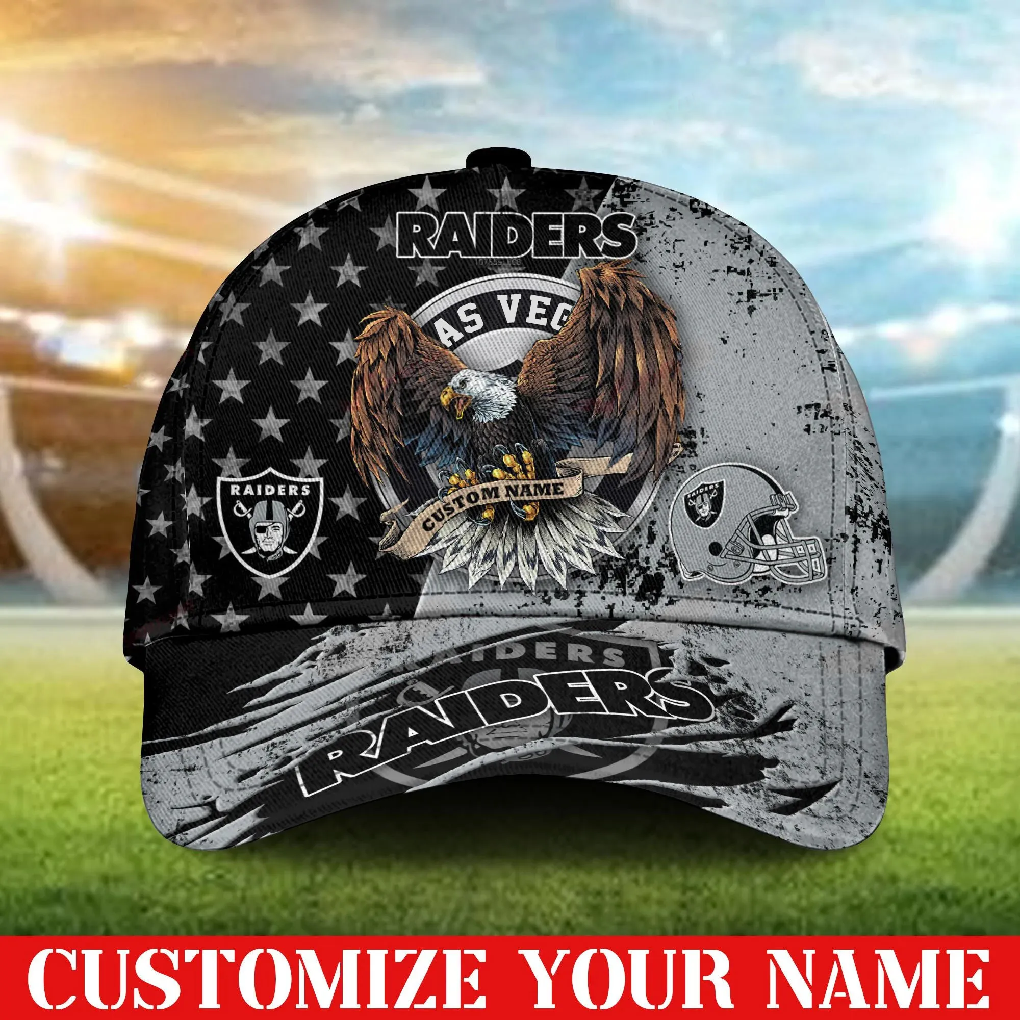 las vegas raiders personalized classic cap bb389 tbpav