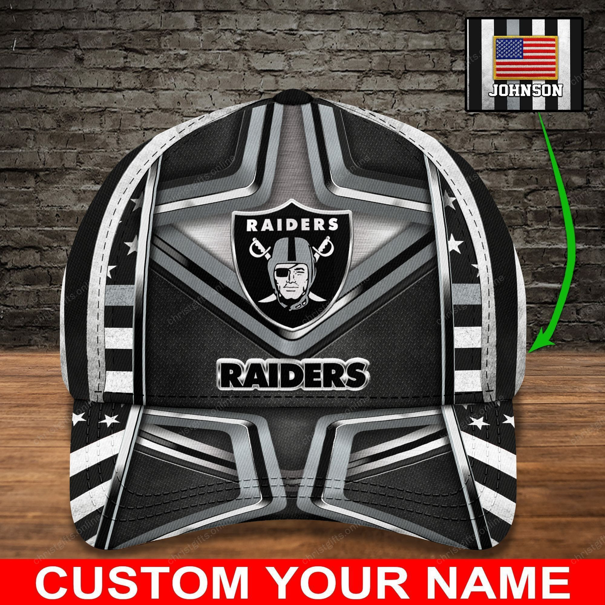 las vegas raiders personalized classic cap bg894 kcucb