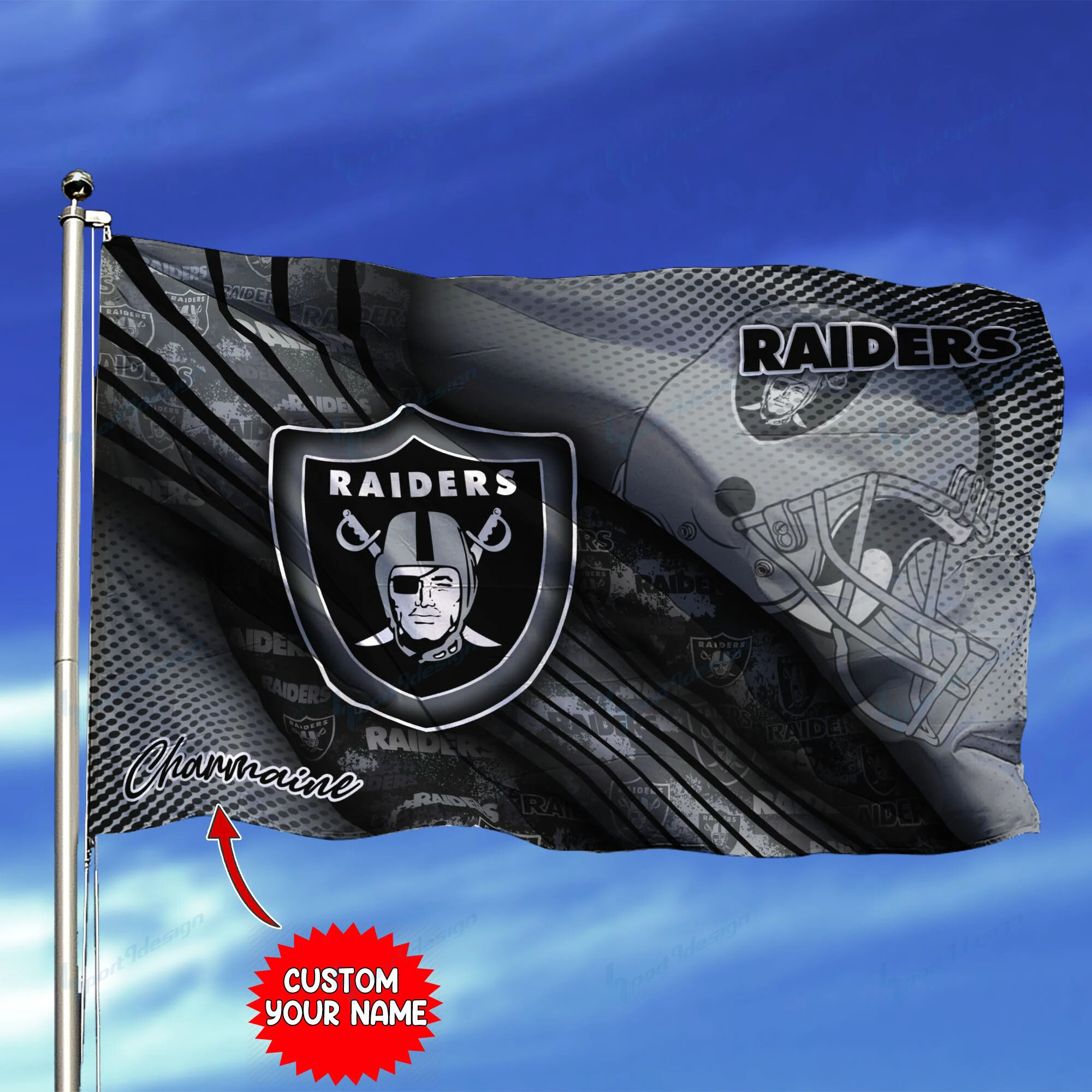 las vegas raiders personalized flag 229 fbdbp