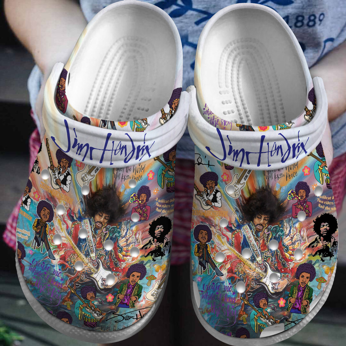 legendary jimi hendrix music clogs for kids and adults zmv7v