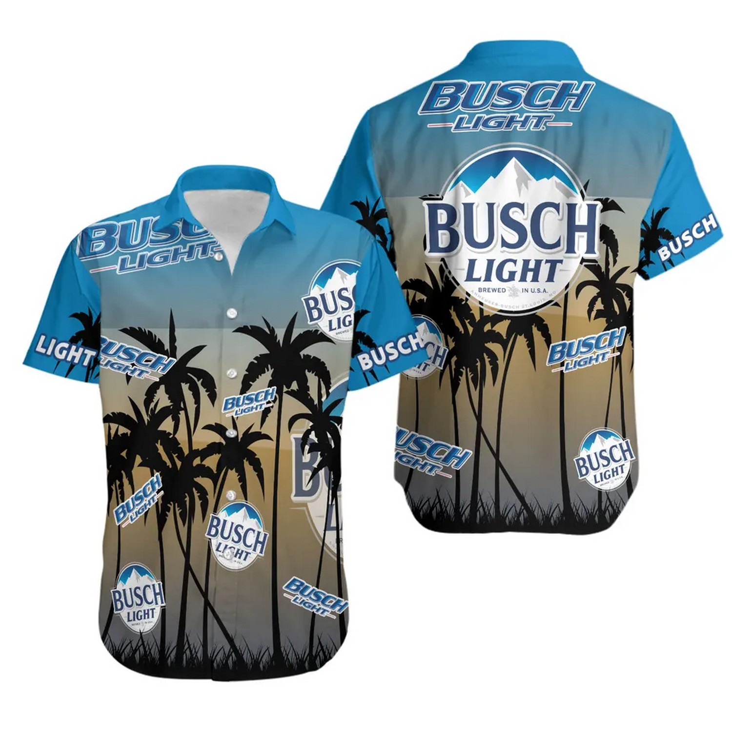 light beer sunset beach hawaiian shirt nvuld