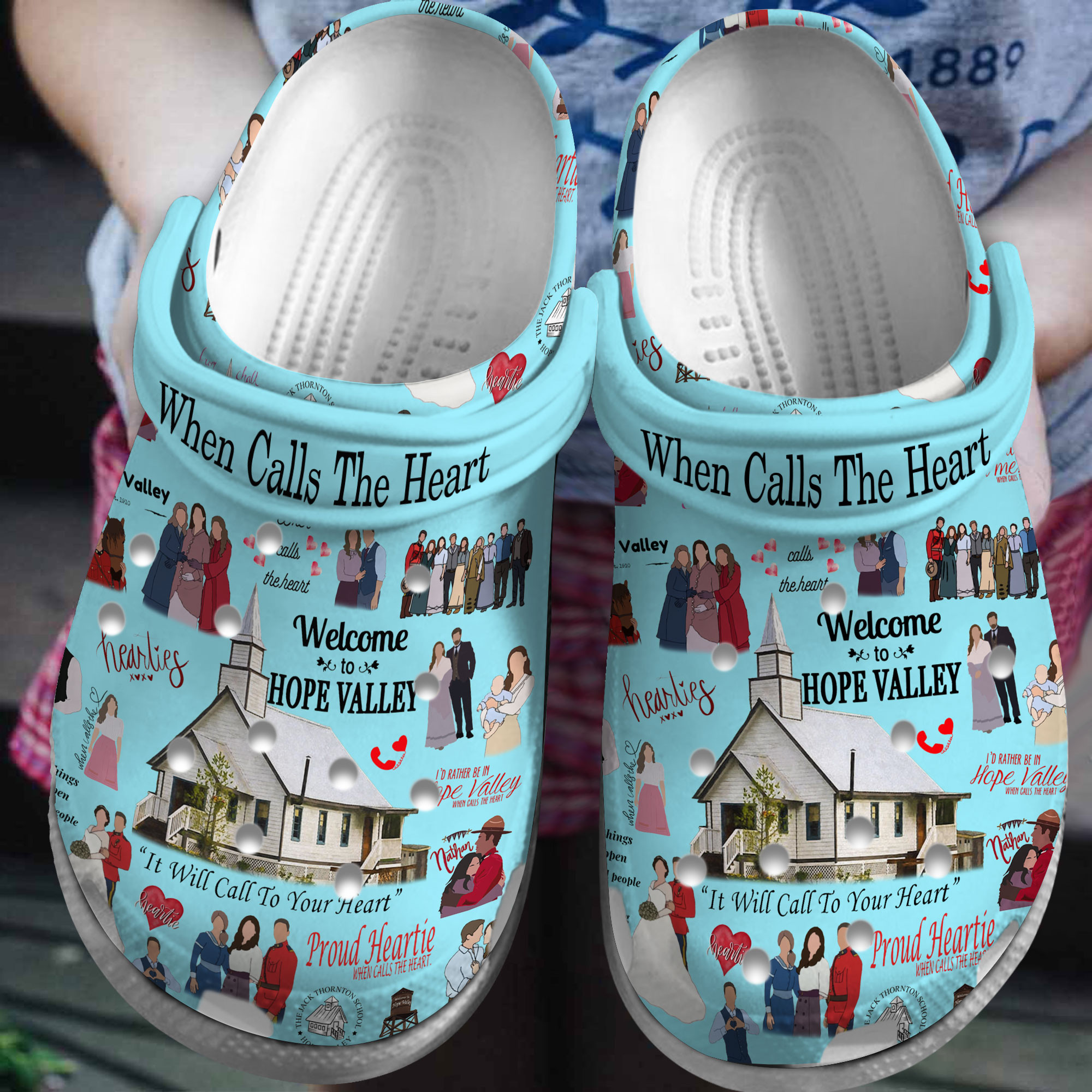 light blue when calls the heart tv series clogs for kids and adults zhxc3