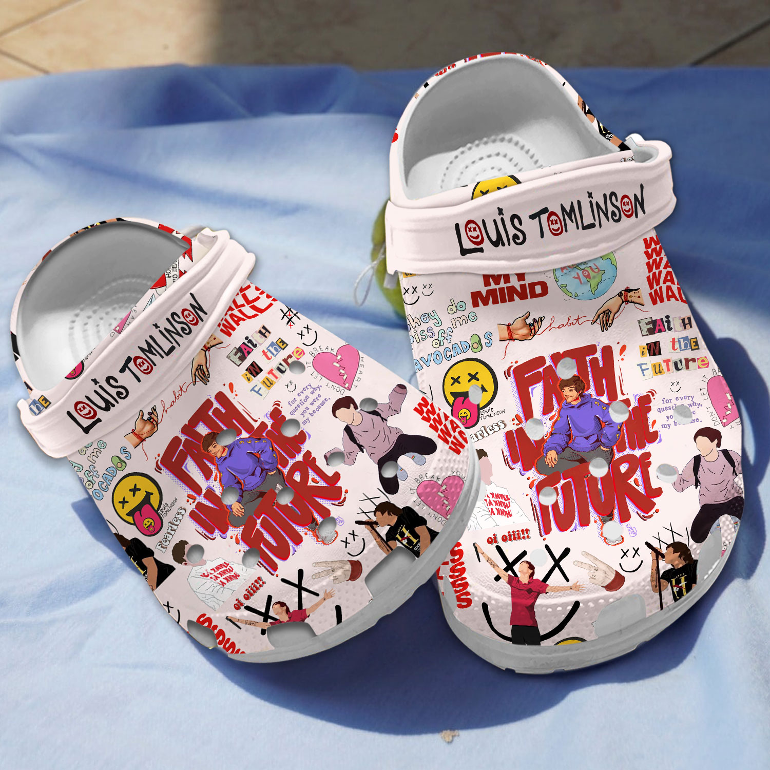 light pink cool louis tomlinason music clogs for kids and adults xhzbh