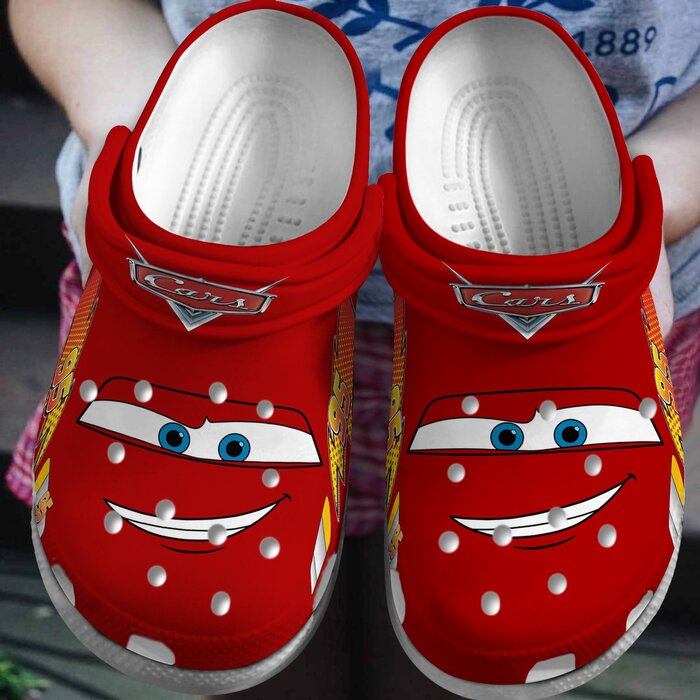 lightning mcqueen red car clogs for kids 26 adults fast shipping available bzwyx