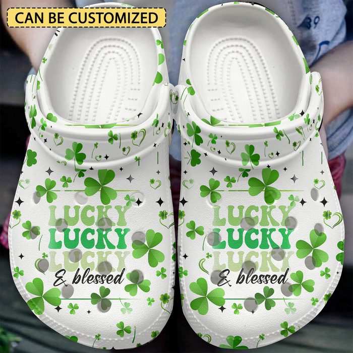 lightweight 26 comfortable lucky shamrock clogs shoes l2tjj