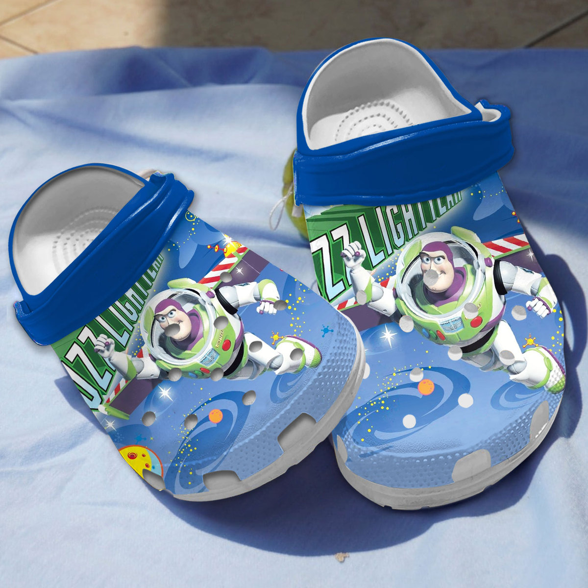 lightweight and breathable buzz lightyear blue clogs for kids 26 adults xdqjf