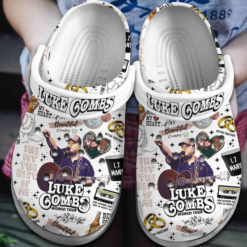 lightweight and breathable luke combs white clogs for kids 26 adults xbpzl