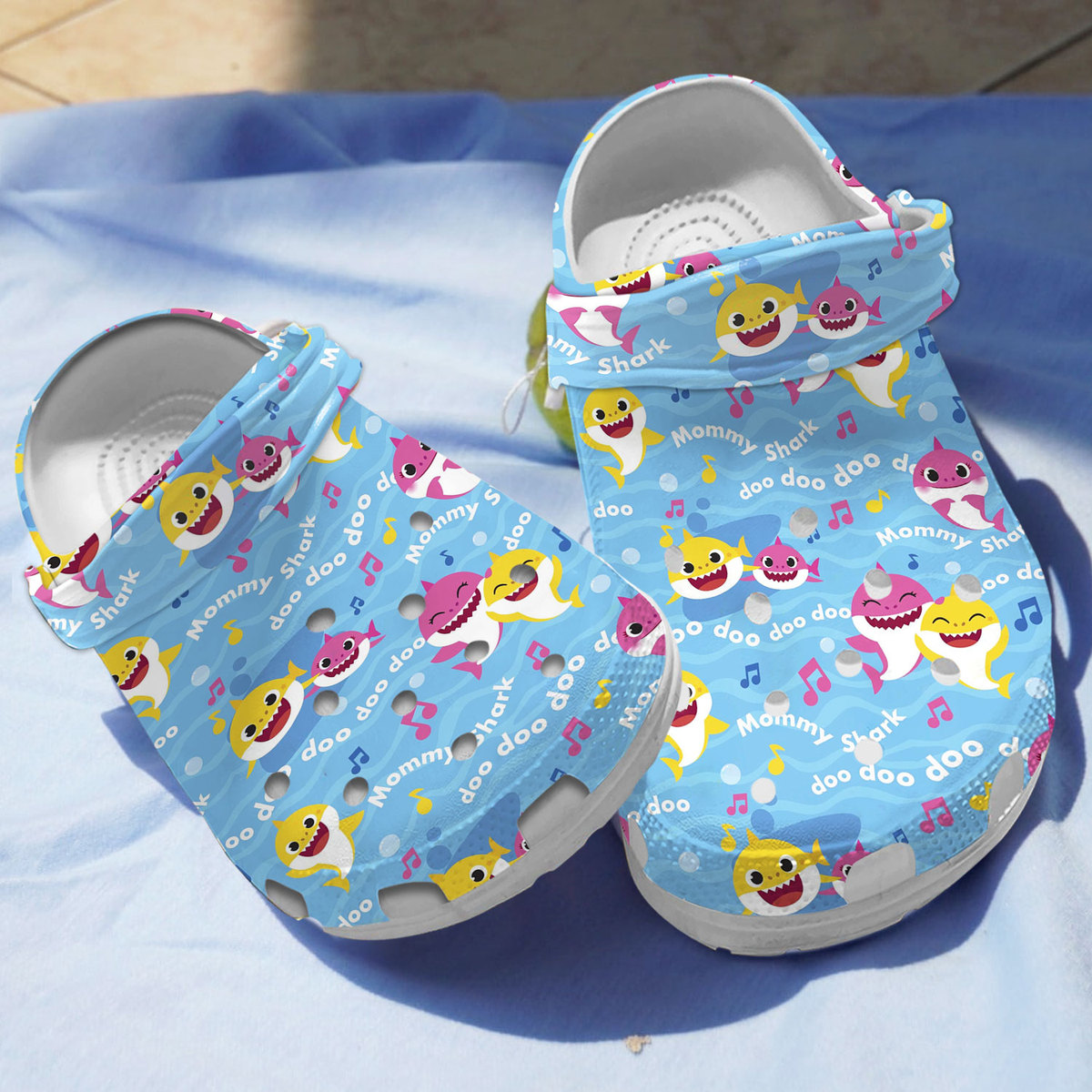 lightweight and comfortable baby shark blue clogs for kids 26 adults 4n1r5