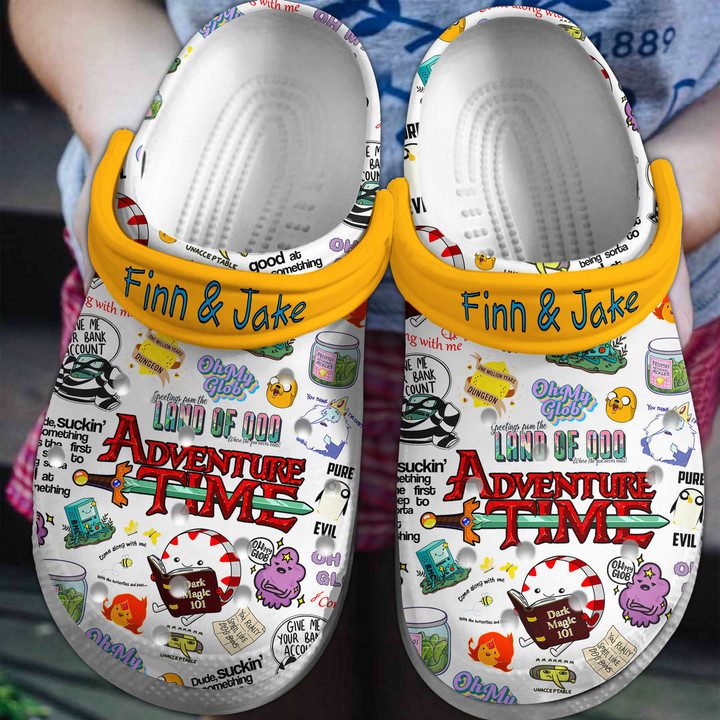 lightweight and soft adventure time cartoon crocs rsogd