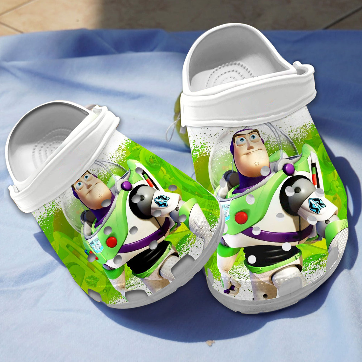 lightweight and soft buzz lightyear white clogs for kids 26 adults rjuqh