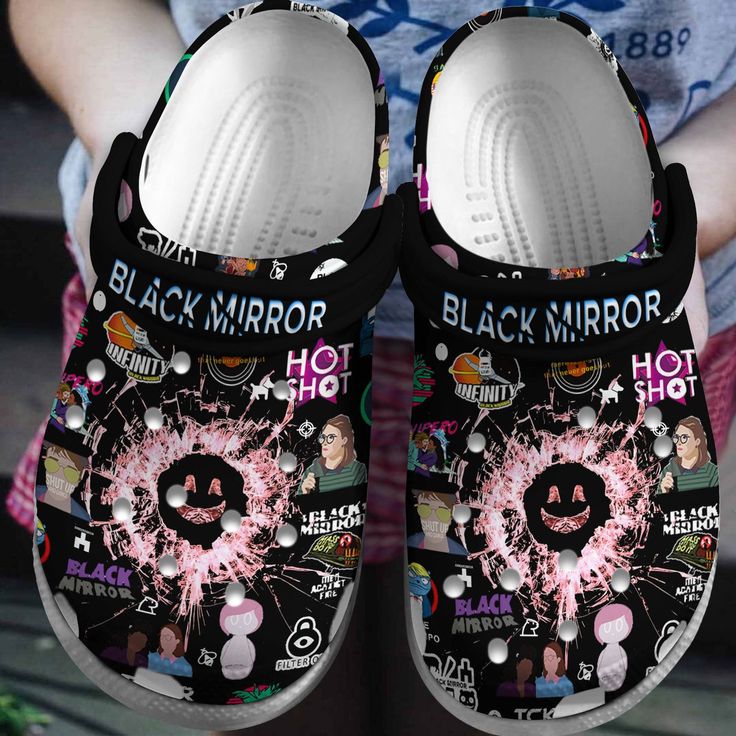 lightweight black sandals black mirror sci fi movie clogs for horror seeker otgnr