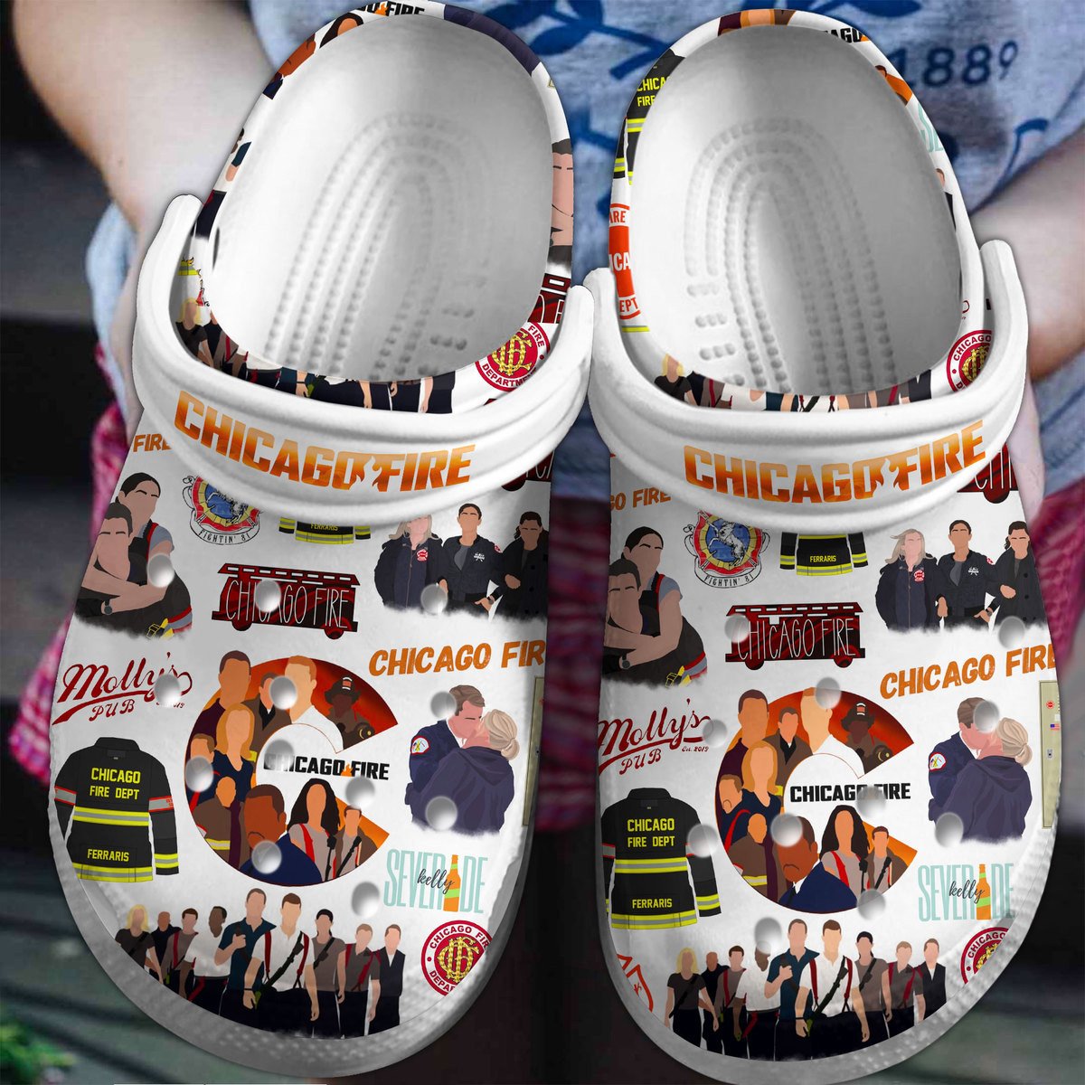 lightweight chicago fire tv series white clogs fast shipping worldwide u8wtw