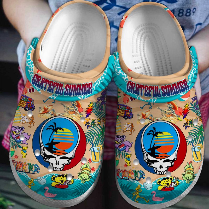 lightweight grateful dead clogs for kids 26 adults pv436