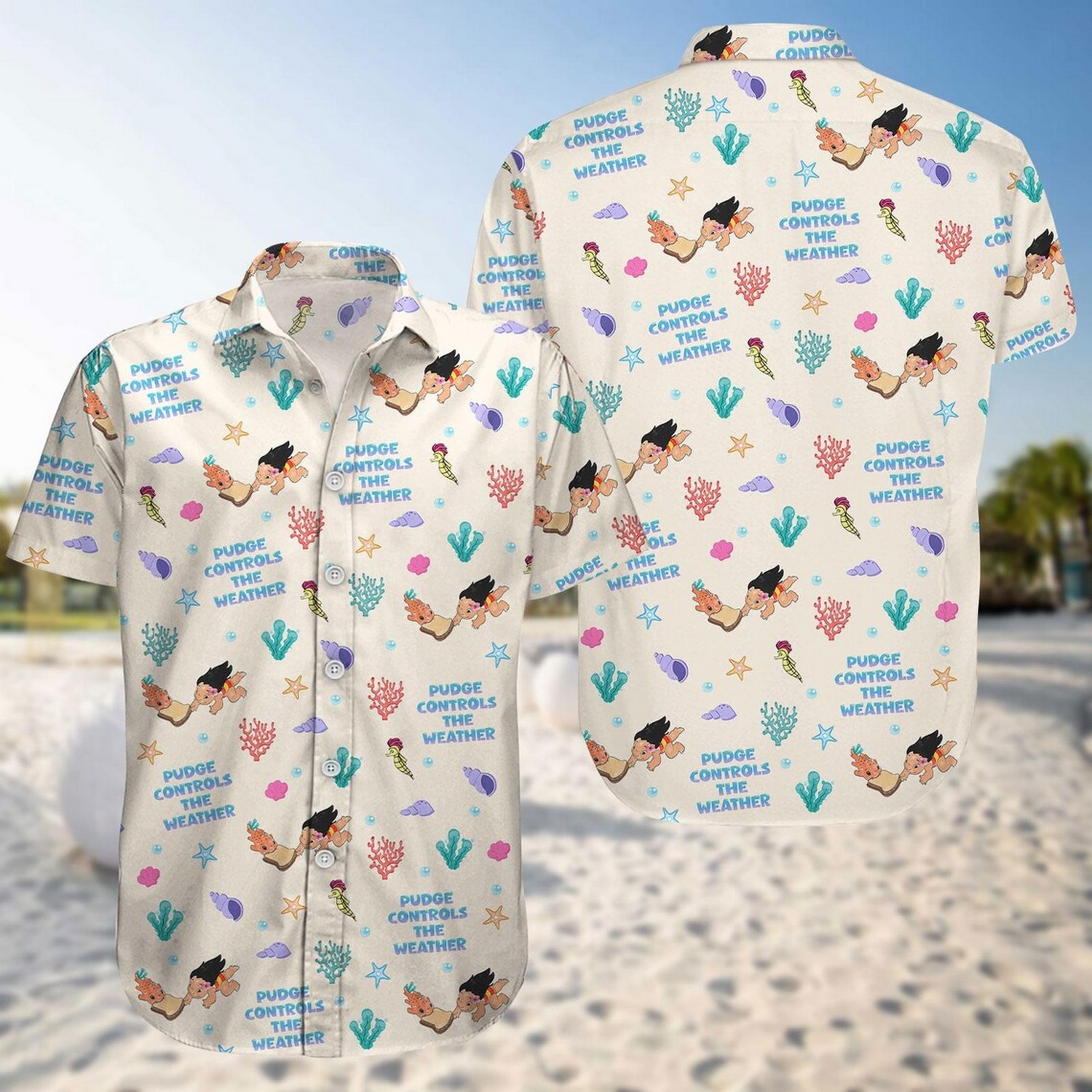lilo and stitch pudge controls the weather hawaii shirt l240m