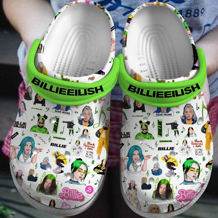 limited design billie eilish music clogs for kids 26 adults ubagq