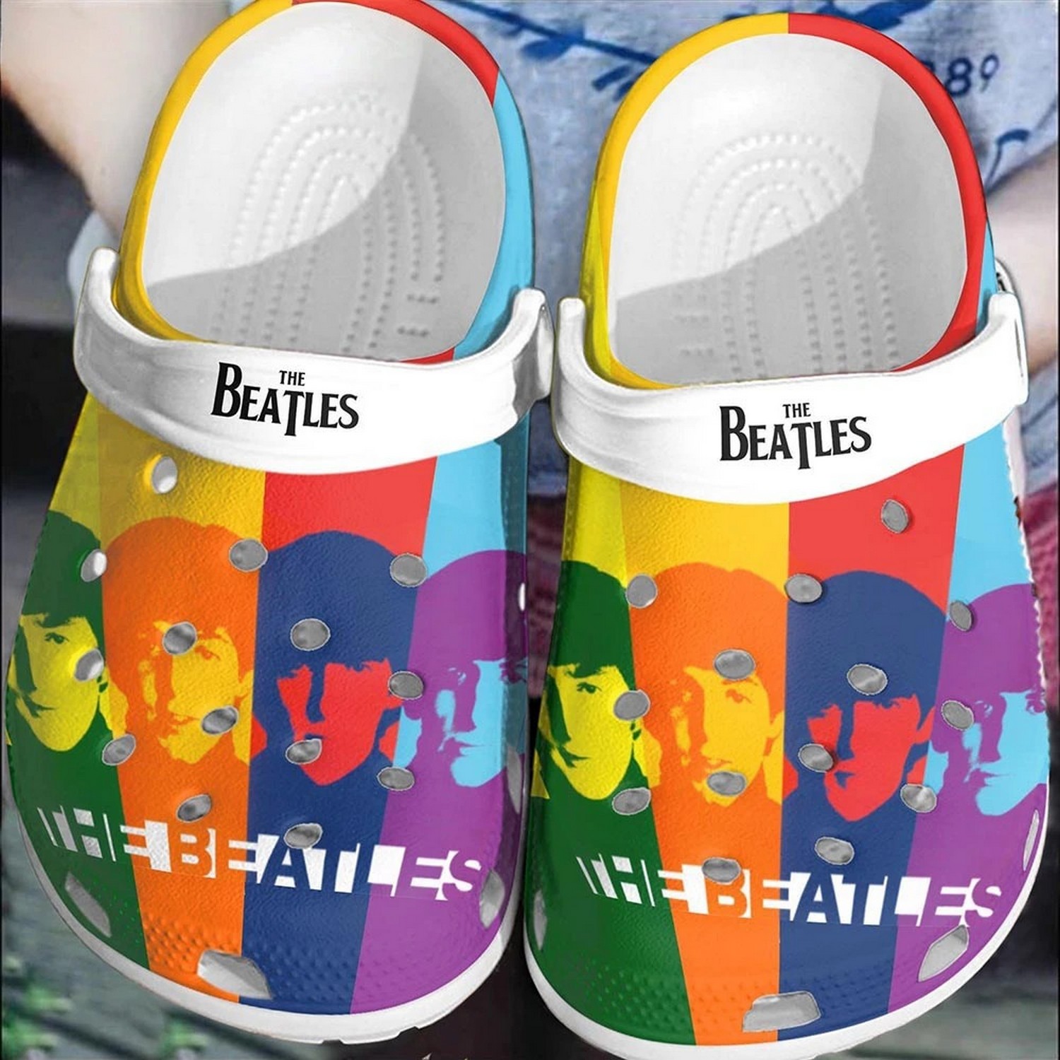 limited design colorful the beatles clogs for kids and adults bpusw