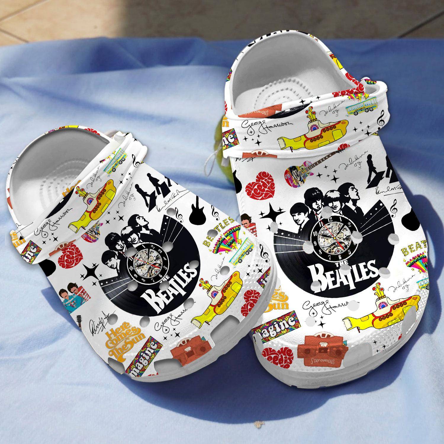 limited edition design the beatles music band classic clogs zzdfa