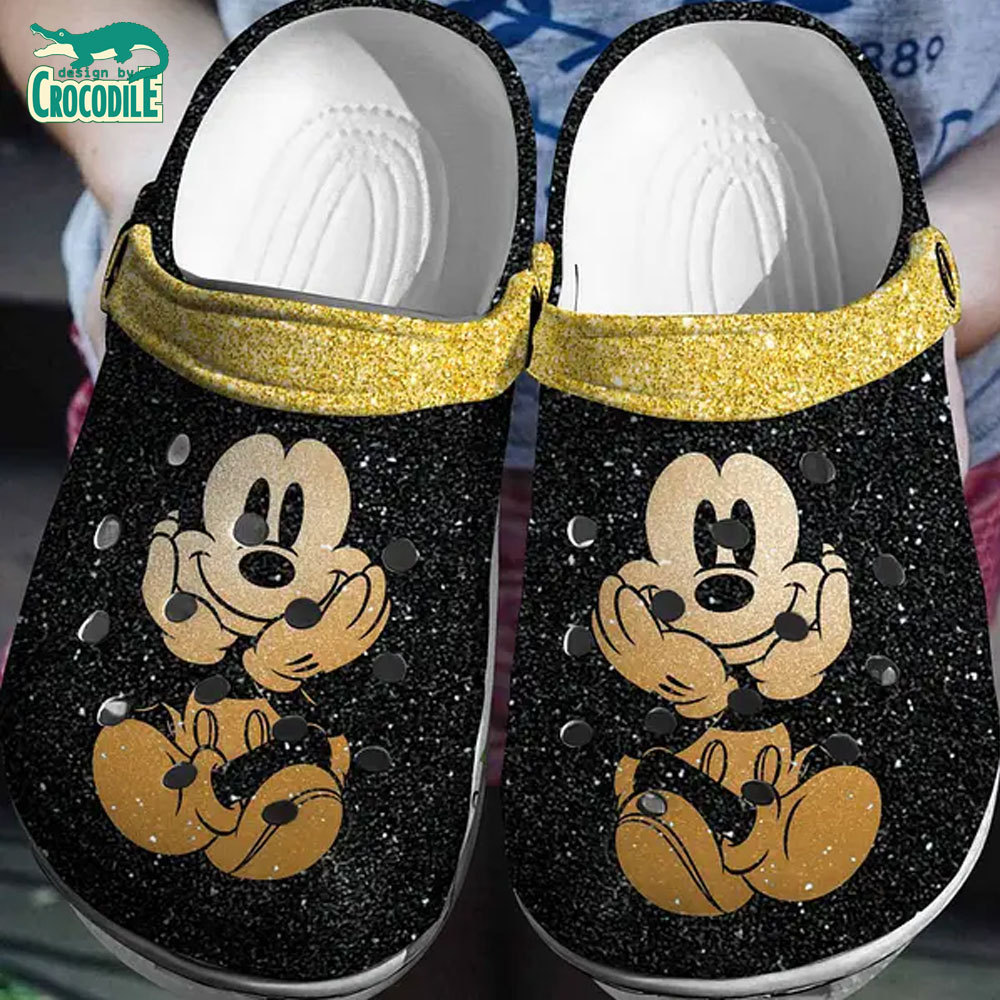little happiness mickey mouse twinkle dark gold clogs for kids 26 adults e0ege