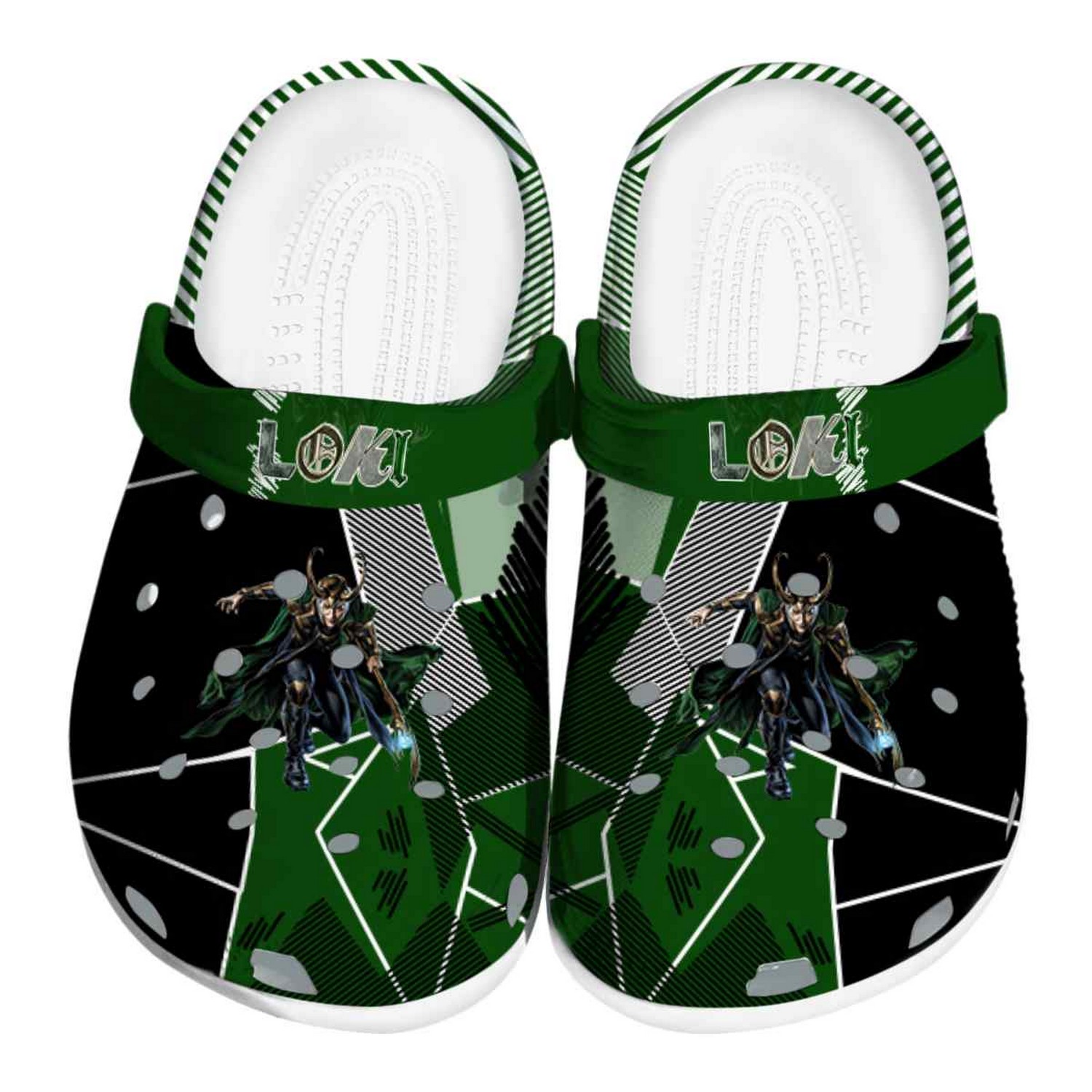 loki geometric background clogs for kids 26 adults e13nl