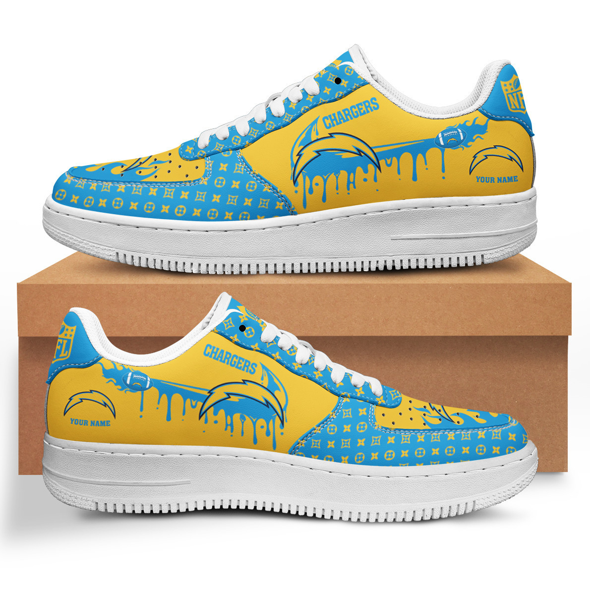 los angeles chargers af1 shoes bg70 dhtju